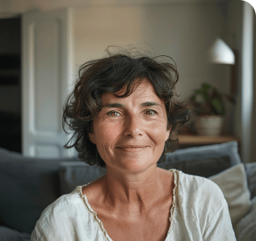 Woman smiling